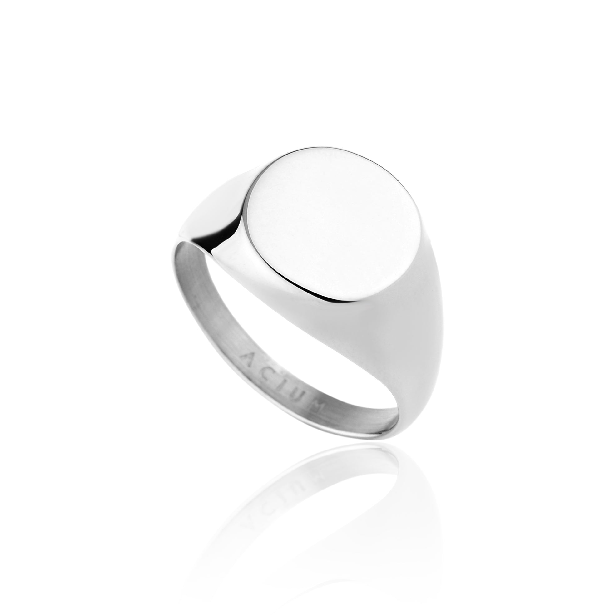 ANEL BASIC PERSONALIZÁVEL SINETE REDONDO