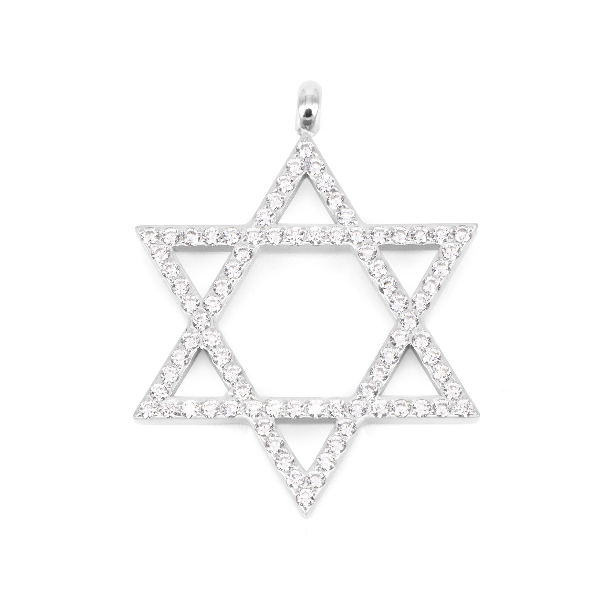 PINGENTE FAITH ESTRELA DE DAVI COM ZIRCÔNIAS