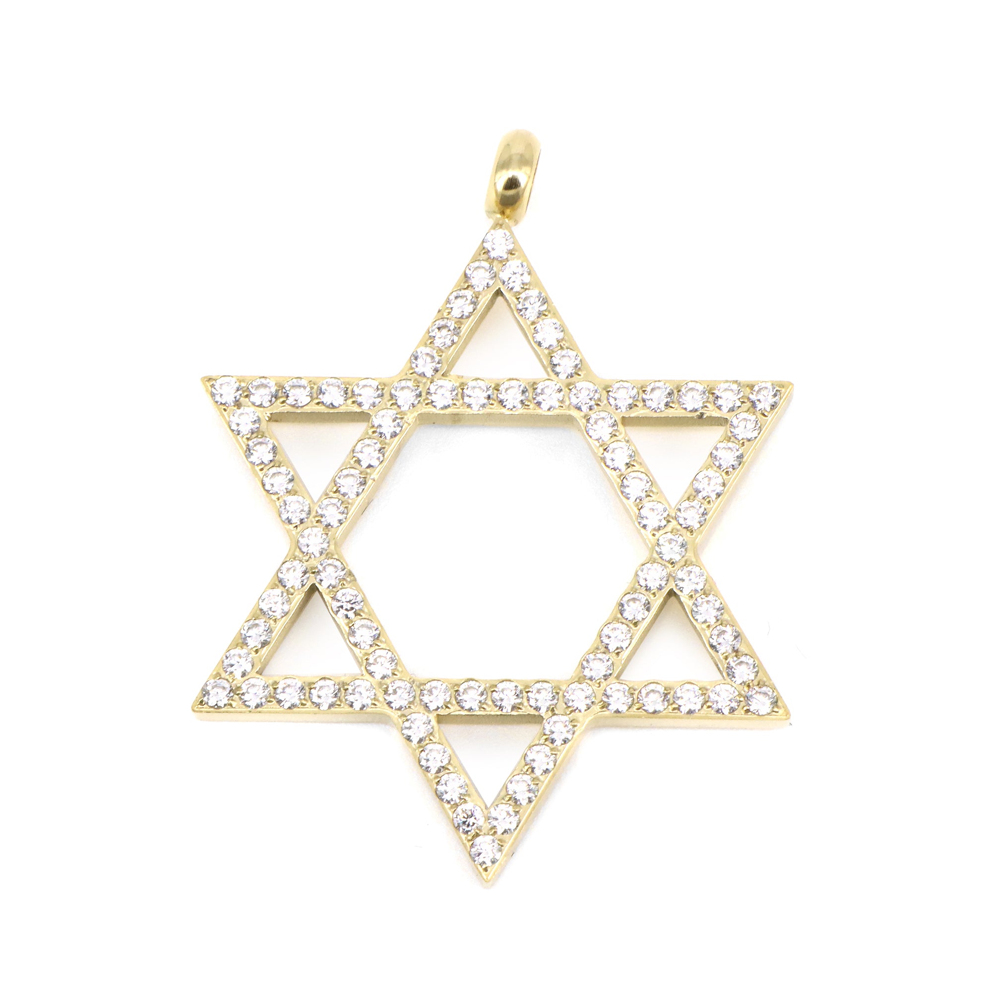 PINGENTE FAITH ESTRELA DE DAVI COM ZIRCÔNIAS