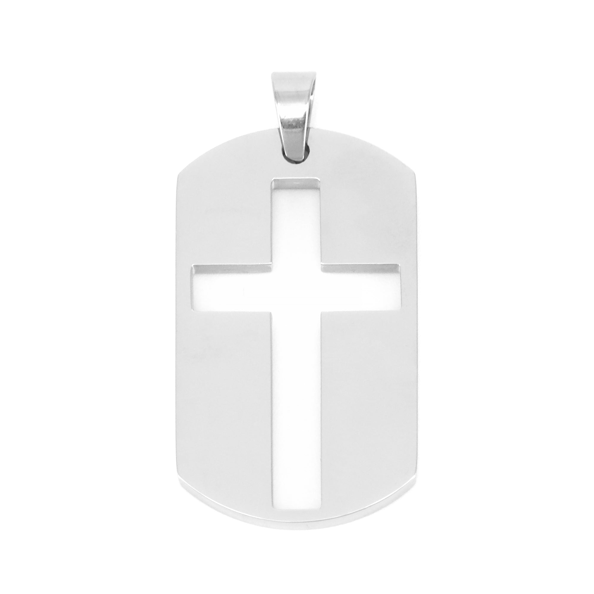 PINGENTE FAITH COM CRUZ VAZADA