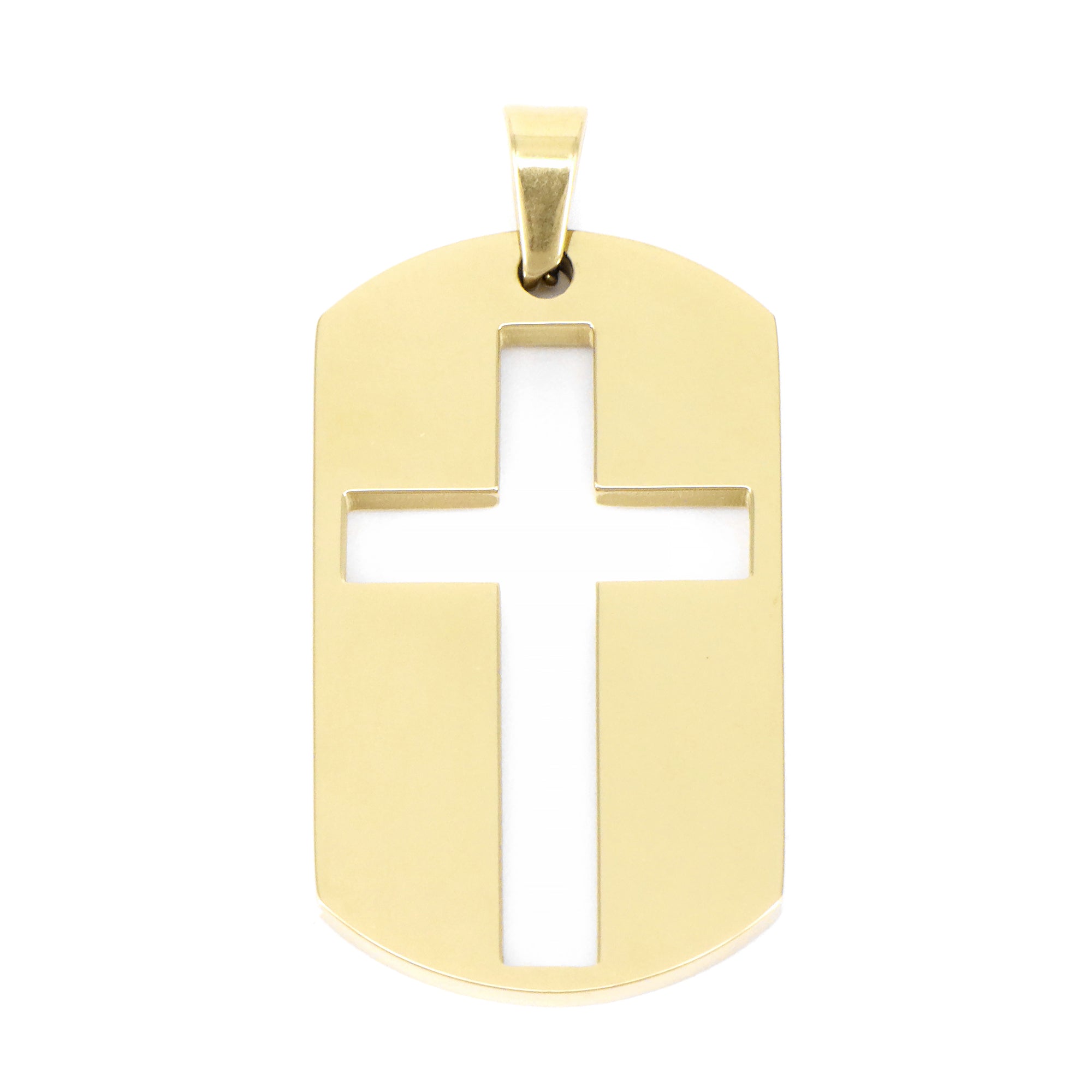 PINGENTE FAITH COM CRUZ VAZADA