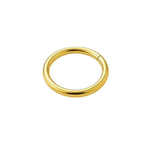 PIERCING CARTILAGEM ARGOLA ARTICULADA CLICKER BANHO DE OURO