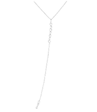 COLAR MINIMALIST CORRENTE 40CM CADEADA 1MM GRAVATINHA COM ZIRCÔNIA