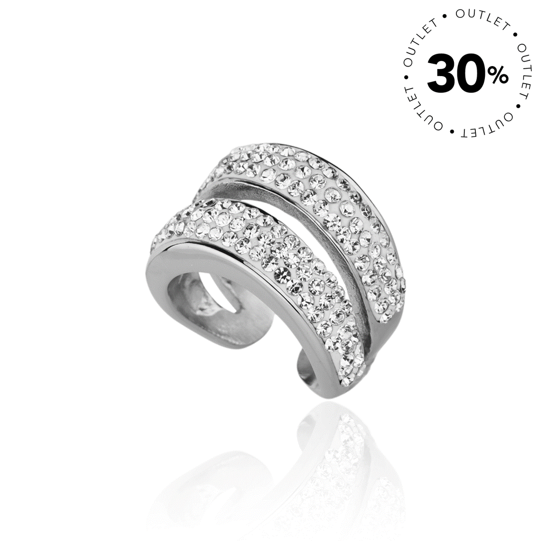 ANEL MAX CUFF 6MM COM CRISTAIS