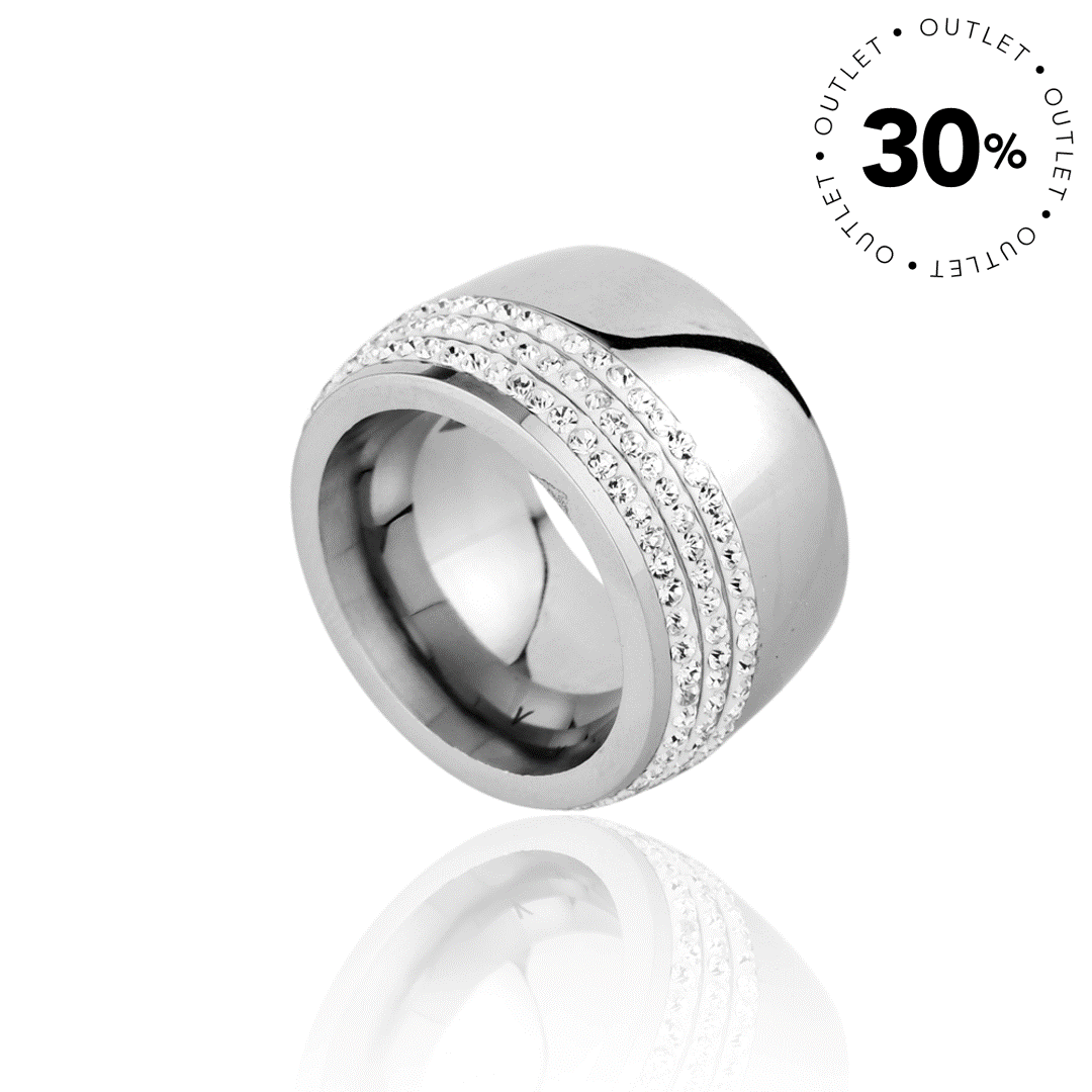 ANEL MAX ABAULADO 8MM COM CRISTAIS