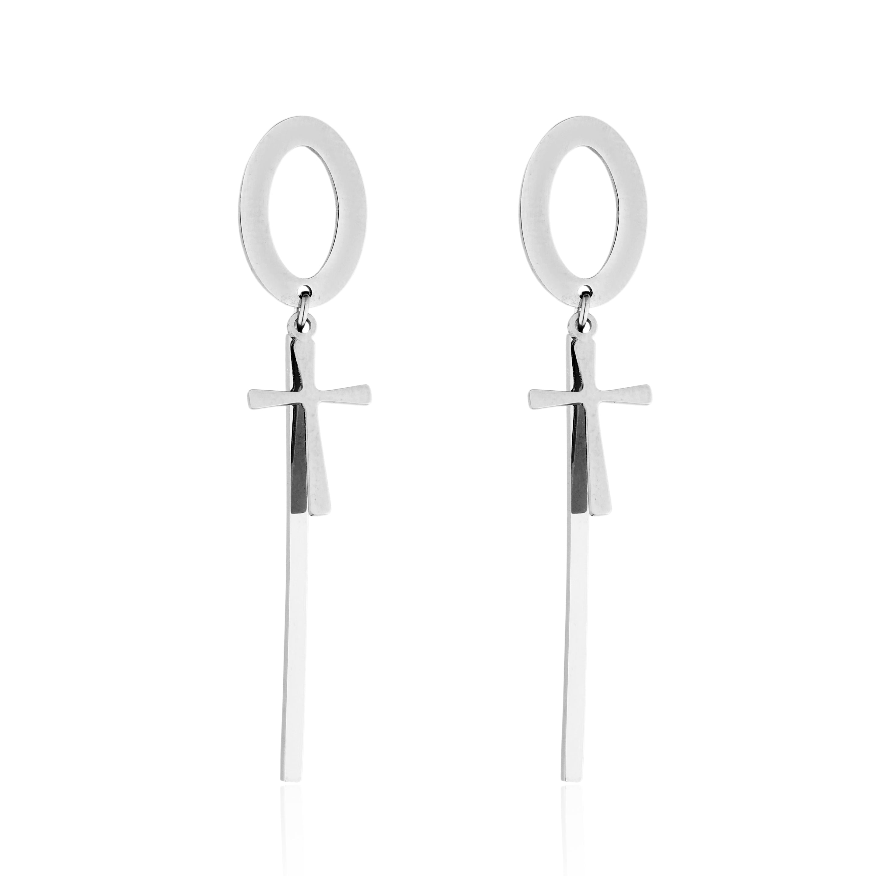 BRINCO FAITH OVAL COM HASTE E CRUZ