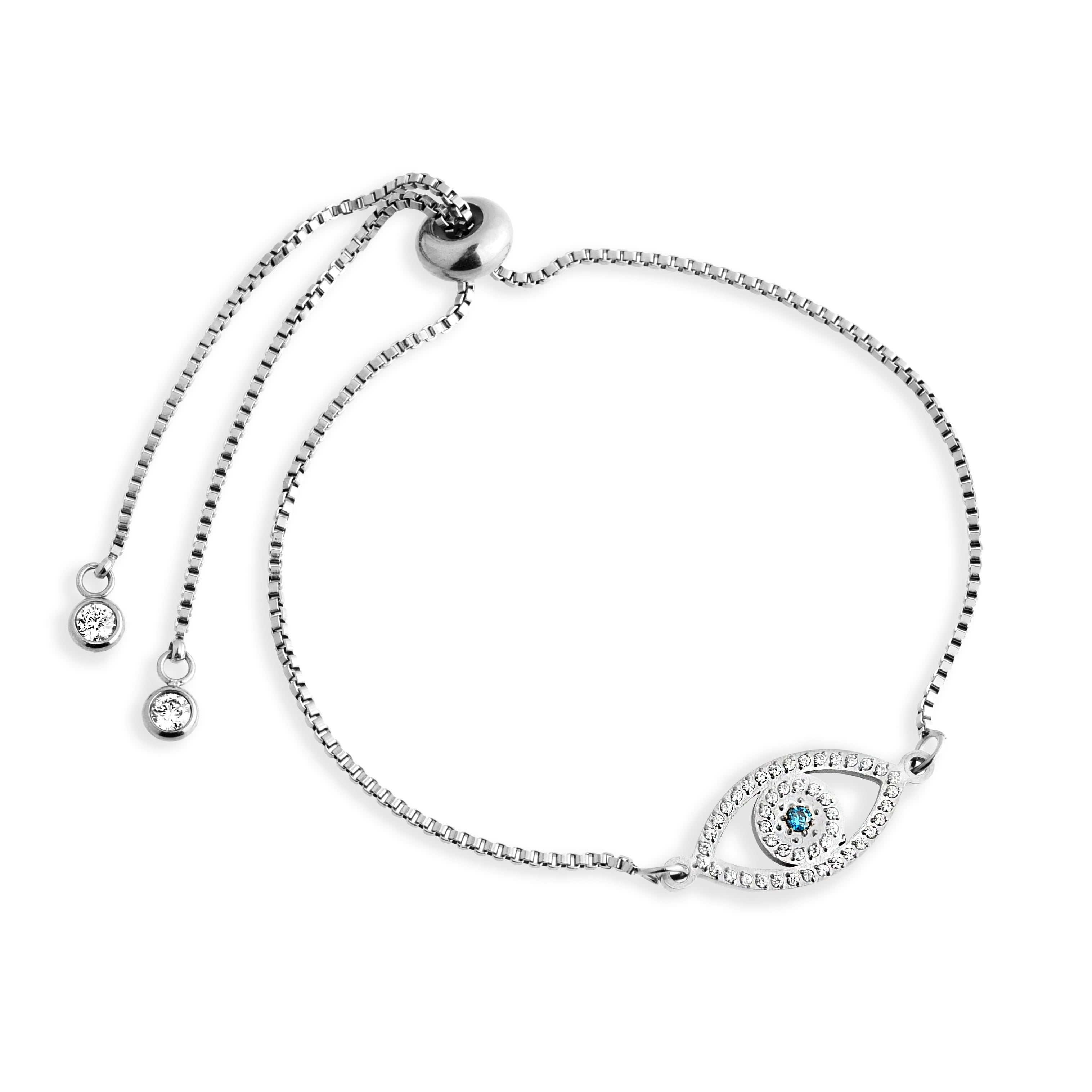 PULSEIRA BRACCIALINNI OLHO GREGO MICROS ZIRCÔNIAS