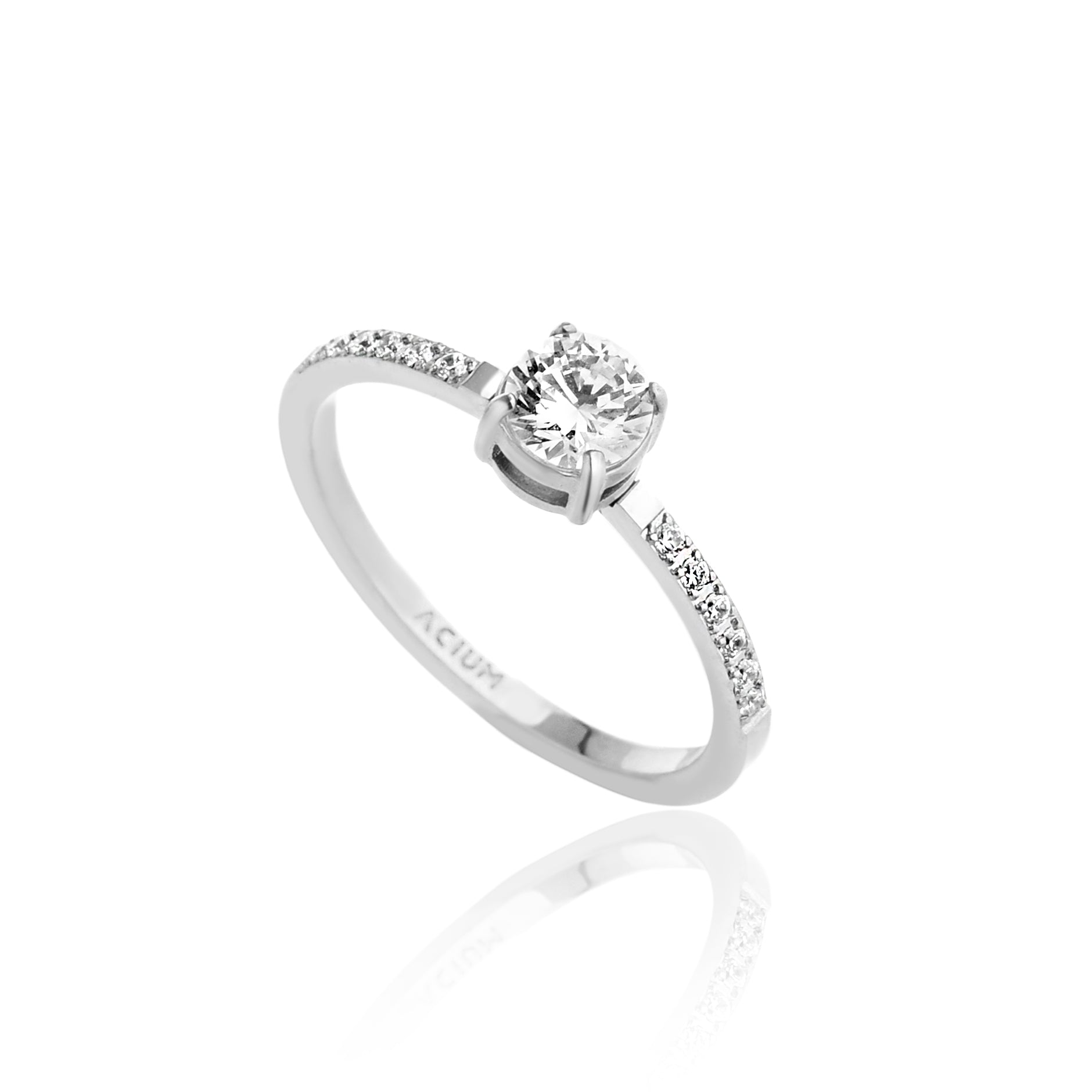 ANEL GLOW SOLITÁRIO COM MICROS ZIRCÔNIAS