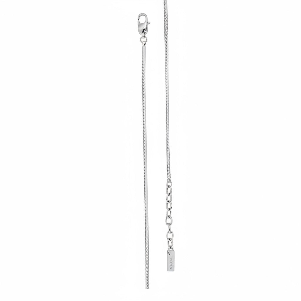 CORRENTE 60CM PREMIUM SNAKE FLAT 2MM COM ALONGADOR