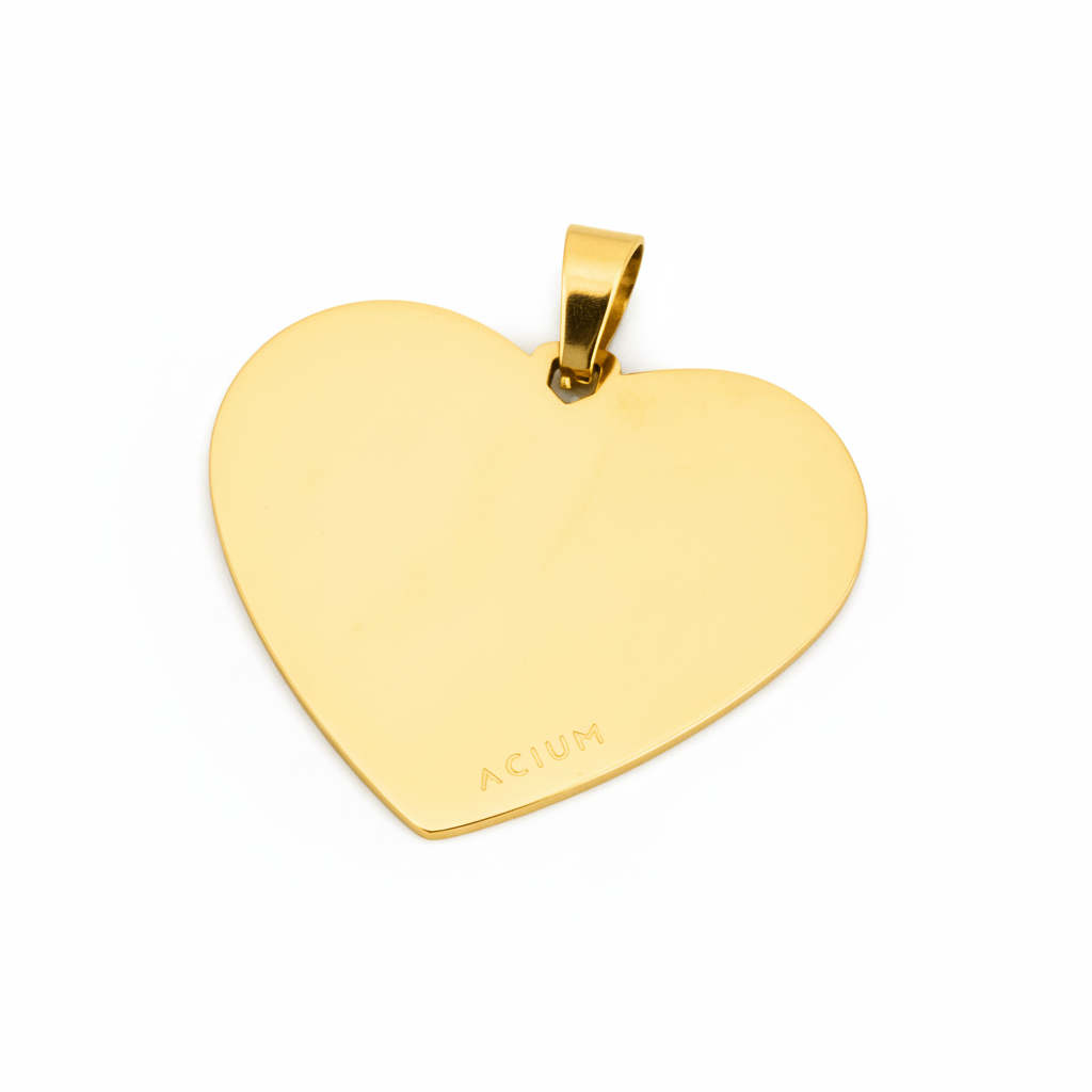 PINGENTE BASIC PERSONALIZAÇÃO CORAÇÃO LISO