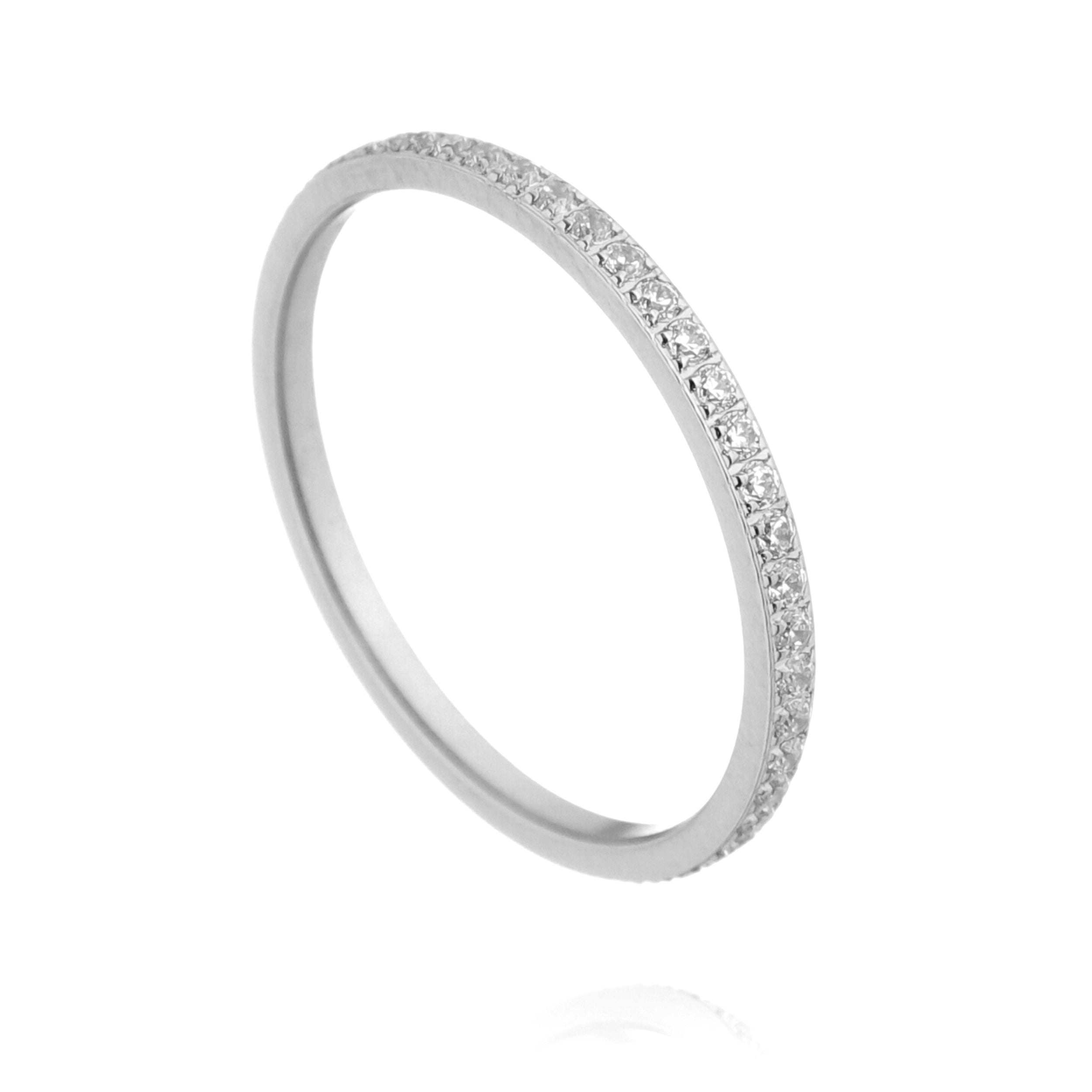 ALIANÇA OUI APARADOR  MICROS ZIRCÔNIAS 1,6MM