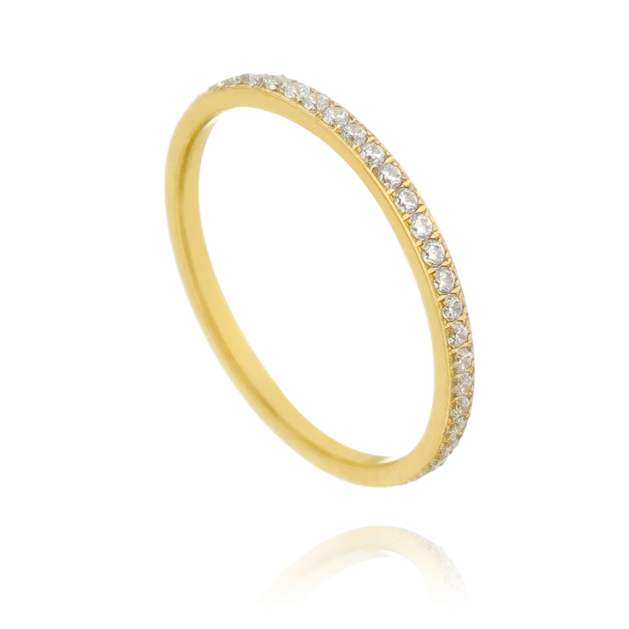 ALIANÇA OUI APARADOR  MICROS ZIRCÔNIAS 1,6MM