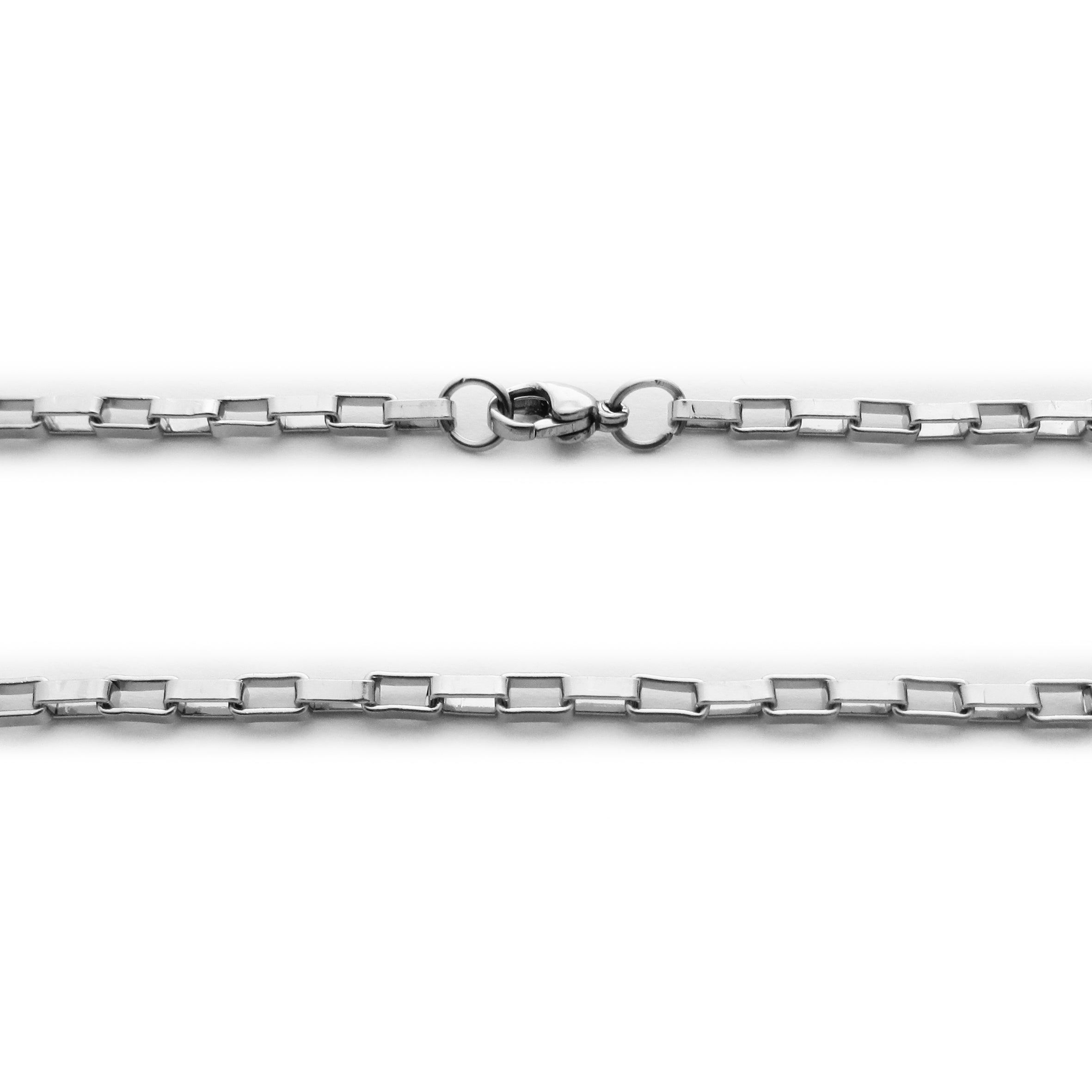 CORRENTE POP VENEZIANA LONGO AÇO POLIDO 3MM