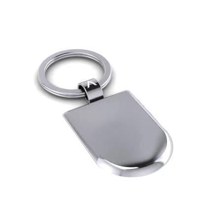 CHAVEIRO BASIC PERSONALIZAÇÃO ESCUDO AÇO POLIDO