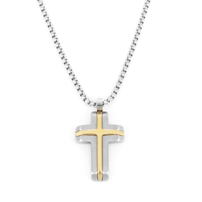 COLAR PRIME CORRENTE VENEZIANA 2,5MM CRUZ COM FRISO