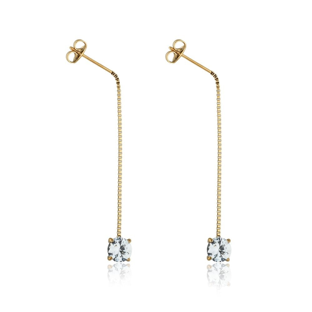 BRINCO GLOW VENEZIANA COM PONTO DE LUZ AZULADO