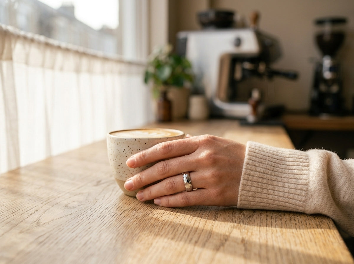 Ring — Lifestyle - Cafe Outfit | Generated by Modelize