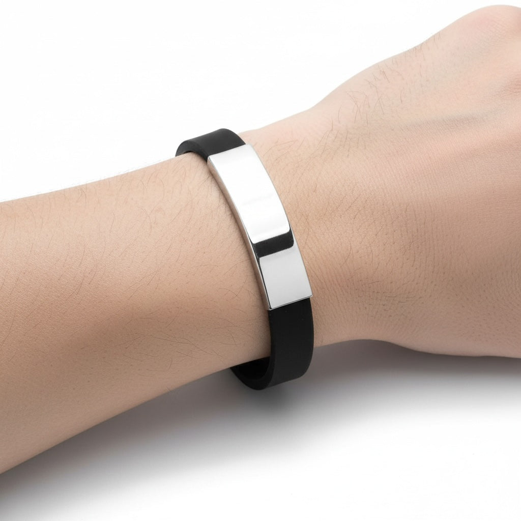 PULSEIRA CASUAL CAUCCIU COM PLACA PERSONLIZÁVEL 12MM